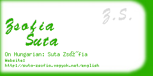 zsofia suta business card